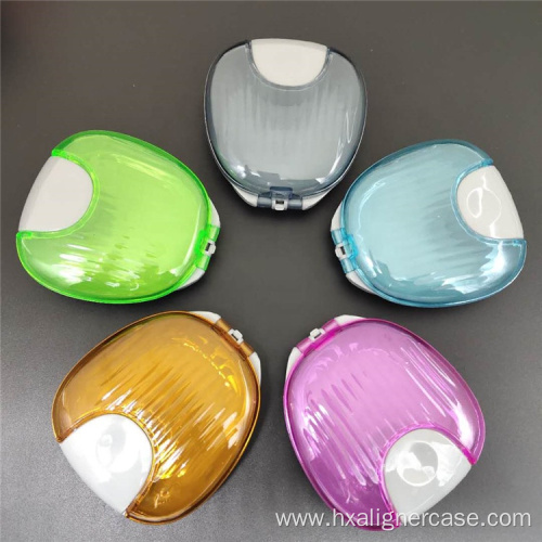 Durable Various Colors Orthodontic Shell Shape Retainer Box